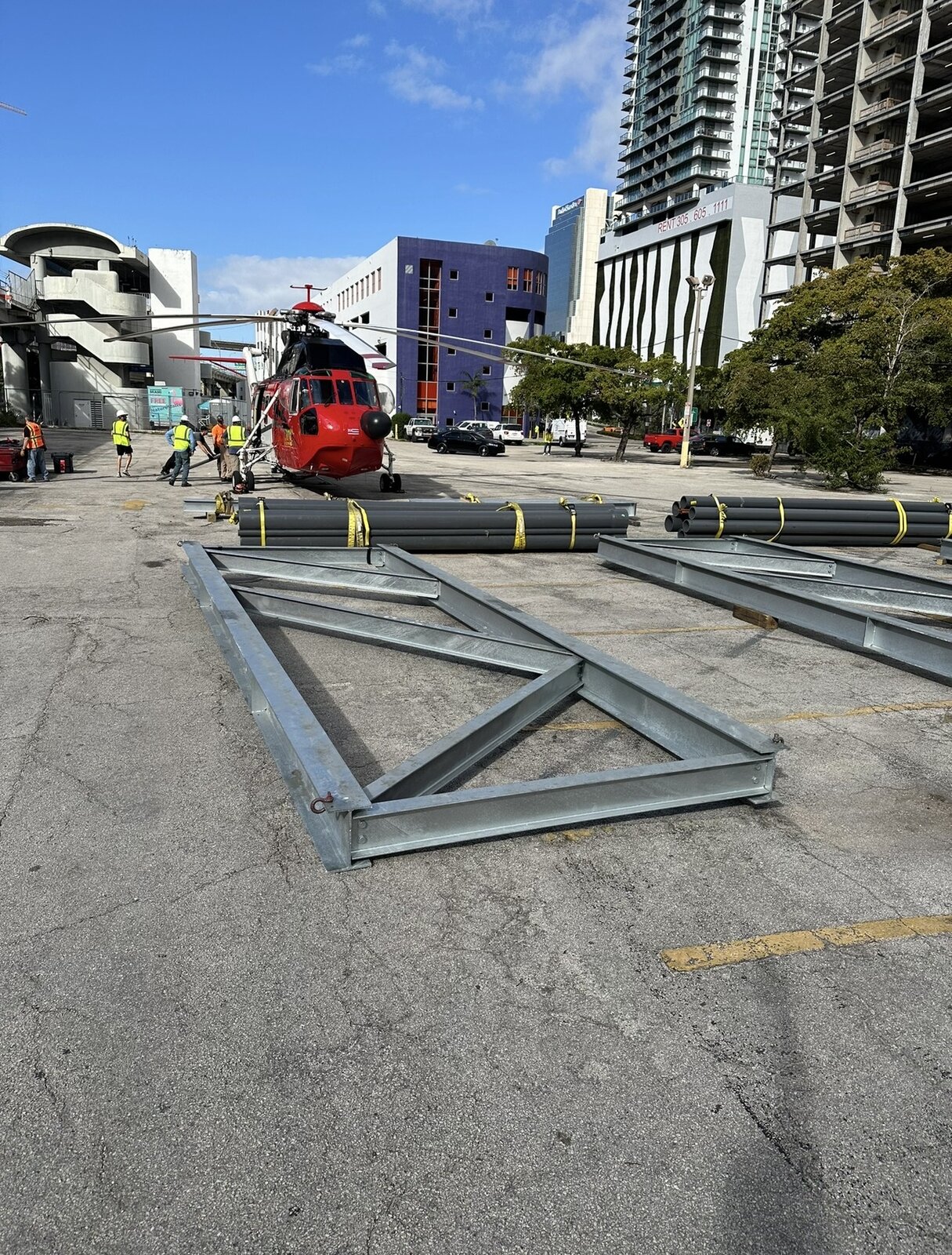 Miami Tower RTU Stand Frames